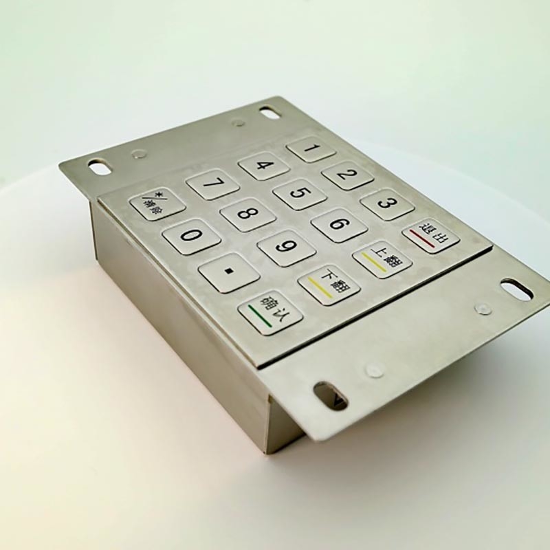 L'acciaio inossidabile impermeabile IP65 ha cifrato il EPP Pin Pad del metallo 16 chiavi per il chiosco di pagamento
