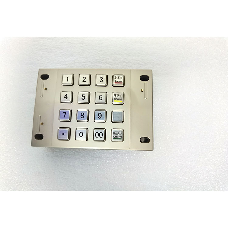 Metallo certificato di EPP Pin Pad Cash Payment Kiosk di BANCOMAT del DES 3DES del PCI 4,0 con 16 chiavi