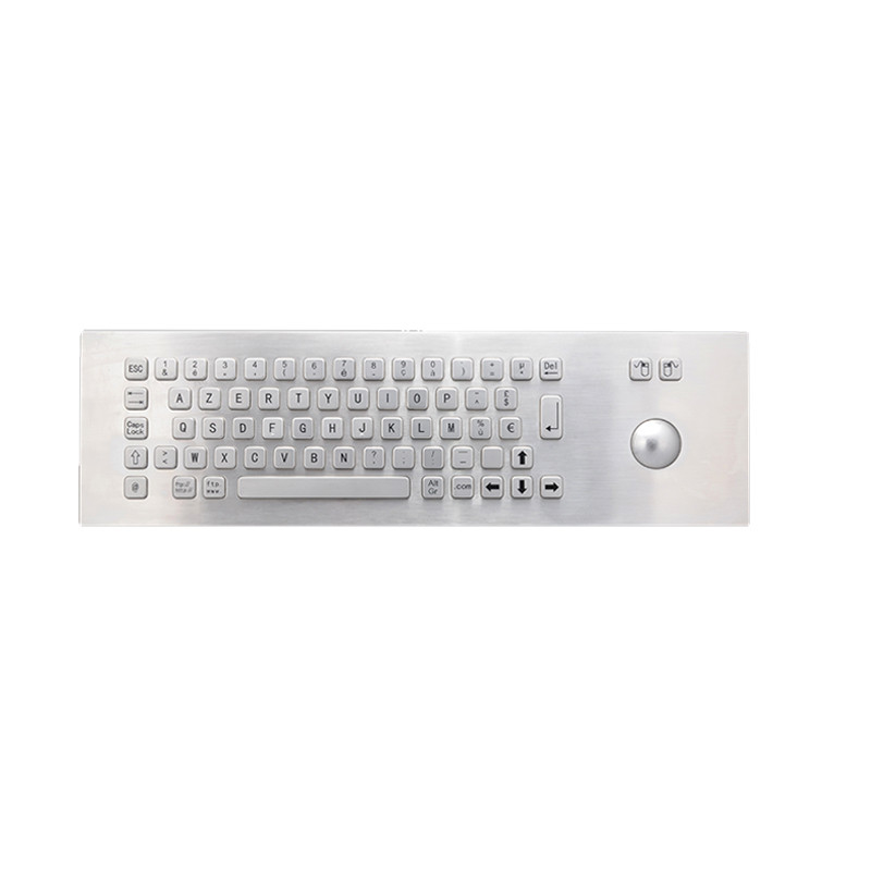 Chiosco self-service 65 tasti Montaggio del pannello tastiera industriale in acciaio inossidabile IP65 con trackball