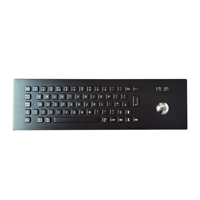 Tastiera in acciaio inossidabile impermeabile IP65 in colore nero con 67 tasti