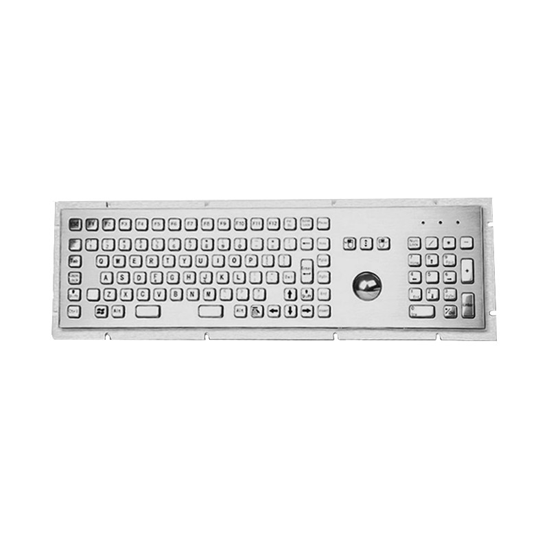 Chiosco self-service IP65 tastiera in acciaio inossidabile impermeabile con trackball 38mm e tastiera numerica