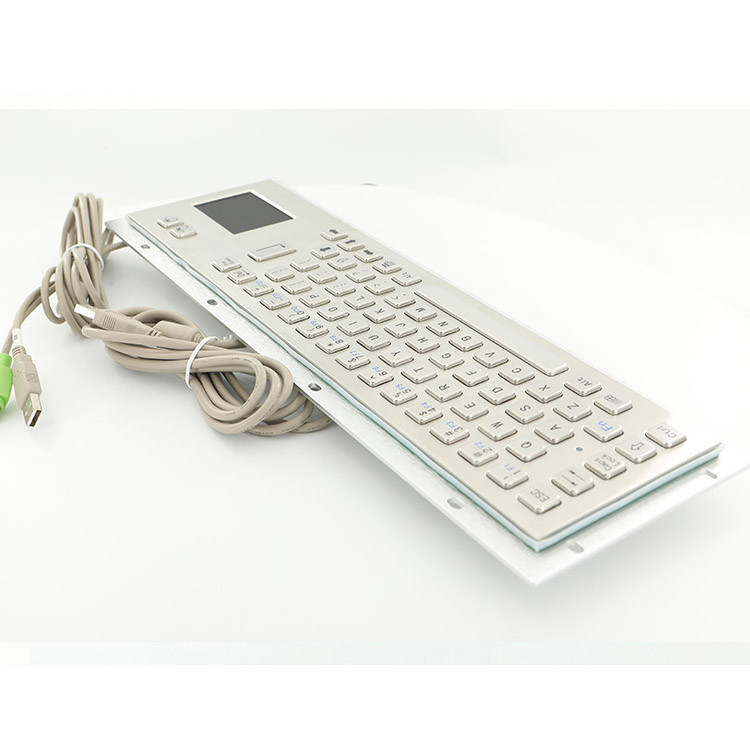 Tastiera in metallo industriale in acciaio inossidabile IP65 con touchpad per la macchina di chiosco self-service