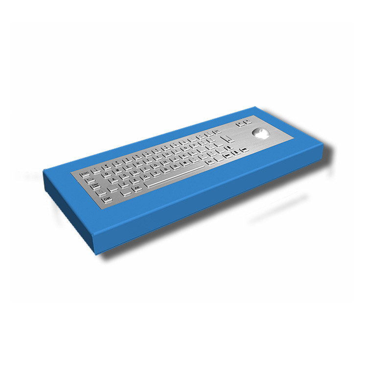 65 tasti Desktop IK07 IP65 tastiera industriale in acciaio inox con trackball per chiosco self-service