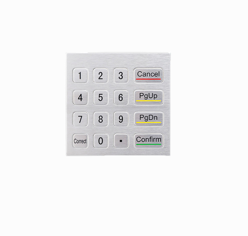 Tastiera numerico in acciaio inossidabile IP65 con tastiera 4x4