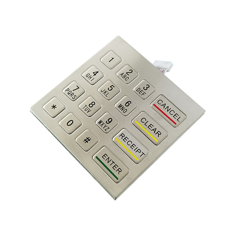 Tastiera numerico in acciaio inossidabile IP65 con tastiera 4x4