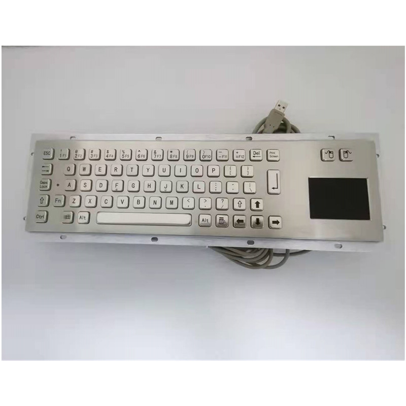 Tastiera metallica industriale in acciaio inossidabile IP65 a prova di polvere con touchpad per la macchina da chiosco self-service