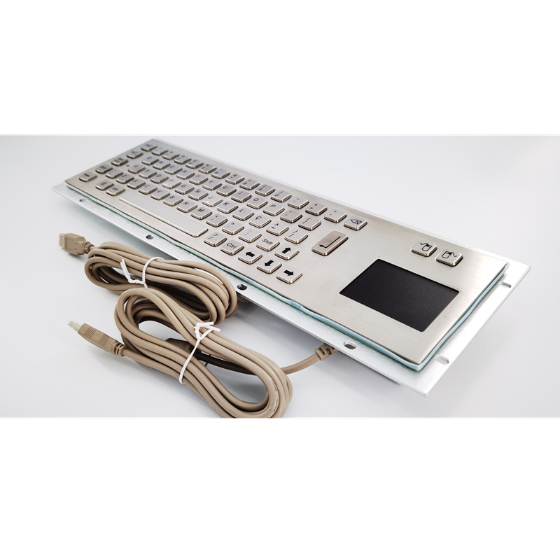 Tastiera metallica industriale in acciaio inossidabile IP65 a prova di polvere con touchpad per la macchina da chiosco self-service
