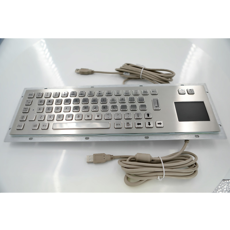 Tastiera metallica industriale in acciaio inossidabile IP65 a prova di polvere con touchpad per la macchina da chiosco self-service