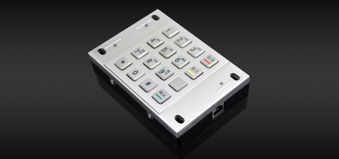 FCC di RoHS BANCOMAT 1.2KG Pin Pad Bank Machine Keypad di 91.5mm x di 87,5